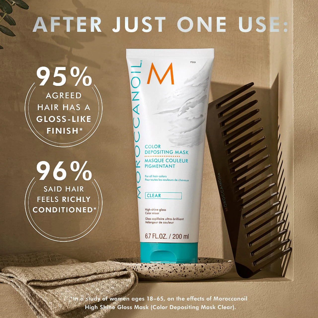 Moroccanoil - High Gloss Shine Color Depositing Mask in Clear